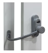 6 Adet Penkid Çelik Halatlı Pvc Pencere Çocuk Emniyet Kilidi Gri