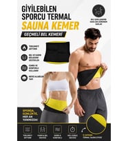 Giyilebilen Sporcu Termal Sauna Kemer Geçmeli Bel Kemeri Terleme Korsesi Bay Bayan Korse