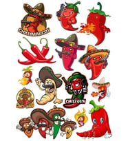 Acı Biber Sticker Set 13 Parça Telefon, Tablet, Defter, Laptop Sticker