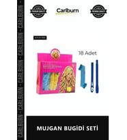Özel Üretim Profesyonel Isıya Dayanıklı Pratik Bukle Maşasız Hacim Veren Şık MUJGAN BUGİDİ SETİ