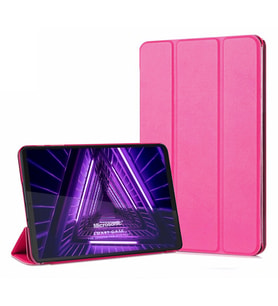 Microsonic Lenovo Tab M10 Plus 3.Nesil 10.6`` Kılıf (TB-125F-TB-128F) Slim Translucent Back Smart Cover Pembe