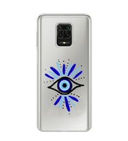 Redmi Note 9 Pro/Note 9S Uyumlu Nazar Göz Desenli Şeffaf Telefon Kılıfı