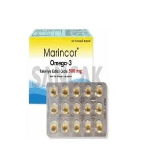 Marincor Omega-3 500 MG 60 Kapsül Balık Yağı 2 Adet