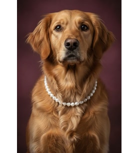 İncili Köpek Kolye - Tasma - Collar