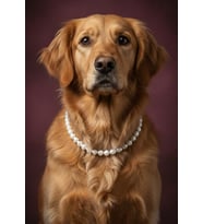 İncili Köpek Kolye - Tasma - Collar