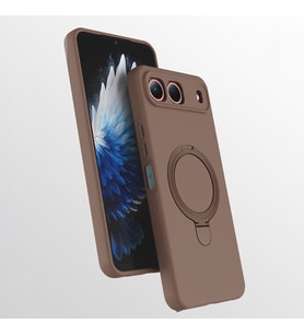 Lexroo Tecno Spark 40 5G Kılıf M-safe Şarj Özellikli Standlı Samara Kılıf - Desert Gold