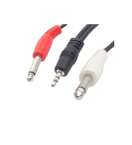 Powermaster Pm-13934 3.5 Mm Stereo Erkek/2x6.3 Mm Mono Erkek 5 Metre Ses Kablosu