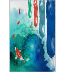 Eliana Home Baskılı, Yıkanabilir Kaymaz Taban Salon Halısı LNA1744 100x150 cm (Mavi)