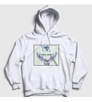 Presmono Unisex Beyaz Smoke Imagine Dragons Kapüşonlu Sweatshirt 82851tt