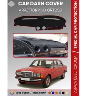 MERCEDES E SERİSİ W123 (1976-1985) Torpido Örtüsü Premium Kalite Torpido Koruma Özel Kesim UV Koruma