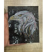 10X8 CM ÜTÜ İLE YAPIŞAN ŞAHİN KUŞ ARMA YAMA DİKİŞ HOBİ AKSESUARI