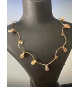 Yaprak Model Kolye (Küpe Hediyeli)
