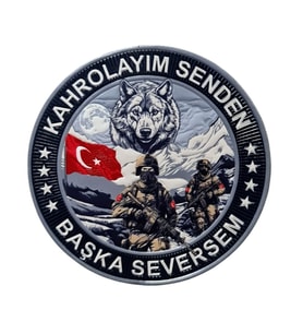 BOZKURT ASKER  PEÇ ,KAHROLAYIM SENDEN BAŞKA SEVERSEM  - Arma - TPU Patch