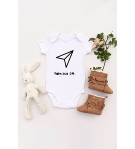 Unisex Bebek Yalnızca Dm Baskılı Body Zıbın