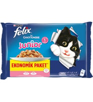 Felix Tavuk Sığır Etli Yavru Yaş Kedi Maması 4 Al 3 Öde
