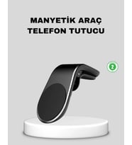 Manyetik Araç Telefon Tutucu 360° Dönebilen Ve Sarsıntısız Güçlü Mıknatıslı