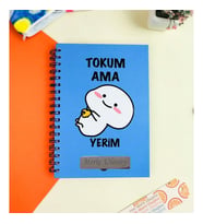 Kişiye Özel Tokum Ama Yerim Tasarımlı Konuşan Ajanda
