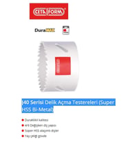 J40-20 Serisi Delik Açma Panç super Hss Bi-met ceta.