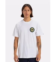 Quiksilver CIRCLE BACK SS Beyaz Erkek T-Shirt EQYZT08054-908