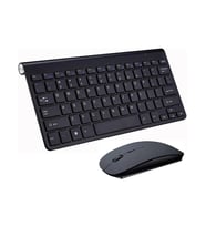 Mini Düz Sessiz Kablosuz Klavye + Mouse (Yurt Dışından) (Gold)