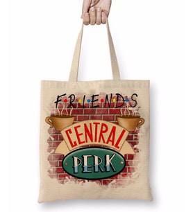 Friends Central Perk Bez Çanta Uzun Saplı
