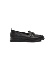 Ayakmod 44280 Siyah Hakiki Deri Kadın Loafer Ayakkabı