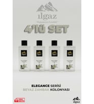 Ilgaz Beyaz Zambak Kolonyası 4'lü Set 80 Derece 400 Ml Elegance Series