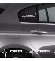 Opel Ascona İçin Uyumlu Aksesuar Oto Ritim Sticker 2 Adet 20*9 Cm