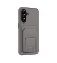 Galaxy A17 Kılıf Kartlıklı TPU Bikart Kılıf (Gri)
