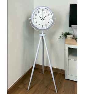 River World Ayaklı Saat Tripod Rengi Beyaz Elegance