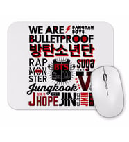 Bts Collage Mouse Pad