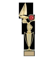 ODAK KUPA - Figürlü Kupalar - Yelken Figürlü Kupalar FG-043 A - 47 cm