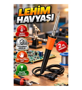 Isı Yalıtımlı Saplı Paslanmaz Çelik Lehimleme Havyası