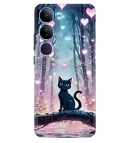 Vivo V40 Lite Kılıf Boutique Baskılı Resimli Love Cats Tree Pcode -050