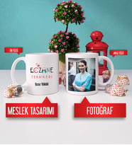 Eczane Teknikerine Hediye Eczane Teknikeri Kupa Bardak Fotoğraflı