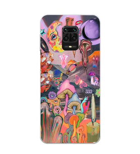 Redmi Note 9 Pro/Note 9S Uyumlu Aesthetic Desenli Şeffaf Telefon Kılıfı