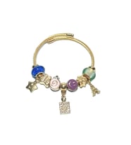 JTAW24ÇEB1432 JANTİ ÇELİK BİLEKLİK - PANDOORANIN CHARMLARI GOLD RENK KARARMAZ