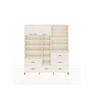 Arges Gardrop 17 Raflı 6 Çekmeceli 3 Kapaklı 220x30x243 Aytaşı-Aytaşı