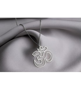 Ohm Kolye, Meditasyon Kolye, Minik Altın Takılar, Ohm Charm Kolye