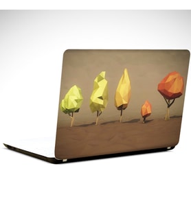Modern Ağaçlar Laptop Sticker 19 inch (40,5X27CM)