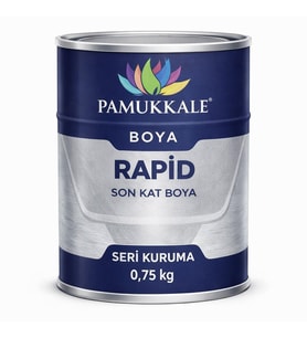 Pamukkale 1402 Rapid Hızlı Kuruyan Metal Boyası Parlak 0.75 Kg Açık Kahve Ral 8002