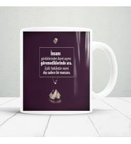 Mevlana sözleri baskılı kupa bardak