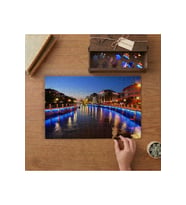 Yalova Gece Manzarası Tasarımı 240 parça Ahşap Puzzle Ahşap Kutuda MP01441