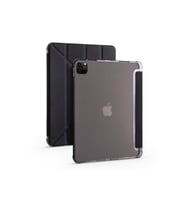 iPad Pro 12.9 2021 5.Nesil Kalemlikli Standlı Katlanabilir Kılıf (Siyah)