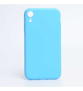 Apple iPhone XR 6.1" Kılıf İçi Kadife Özel Tasarım Esnek Yumuşak Pürüzsüz (Açık Mavi)