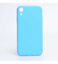 Apple iPhone XR 6.1" Kılıf İçi Kadife Özel Tasarım Esnek Yumuşak Pürüzsüz (Açık Mavi)