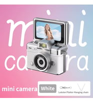 Mini Dijital Kamera – Ekranlı Taşınabilir Fotoğraf ve Video Kamerası, Zincir Askılı Retro Tasarım, Retro Görünümlü Mini Kamera – Şarjlı Kompakt Video ve Fotoğraf Kamerası