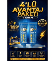Super Viga 150000 Gecktirici Krem 4'lü Set Erkeklere Özel Bakım Kremi Gizli Paketleme %100 Orijinal Ürün