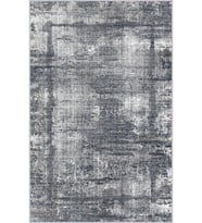 Eliana Home Baskılı, Yıkanabilir Kaymaz Taban Salon Halısı LNA1576-HT581 100x150 cm (Gri)