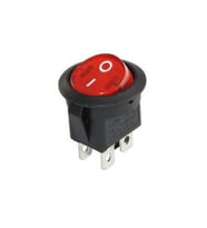 IC-131-4  Yuvarlak Işıklı Anahtar On-Off 4P